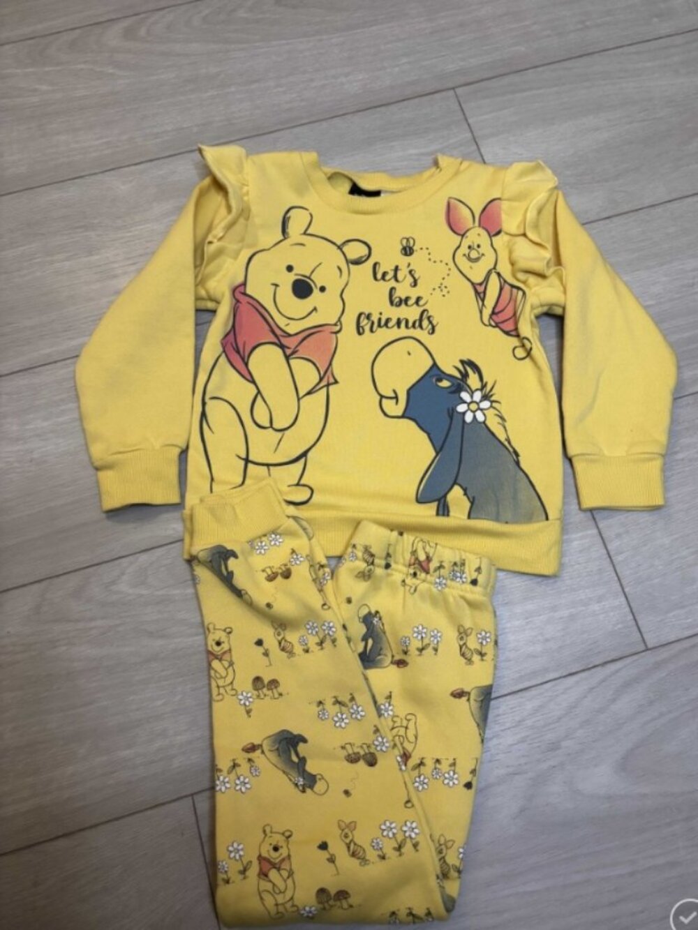 Disney Winnie the Pooh "Let's Bee Friends" Fleece Sweatshirt & Pants Set 4T